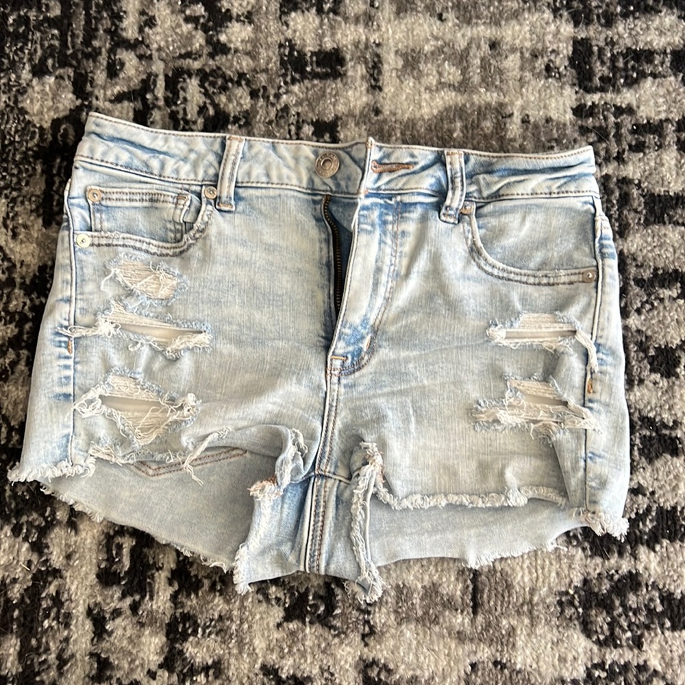 AE NE(X)T Level High-Waisted Denim Short Short
